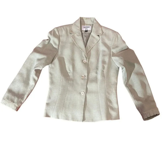 Kasper Green Suit Skirt‎ (blazer and skirt) Set Size 6 - Picture 2 of 6